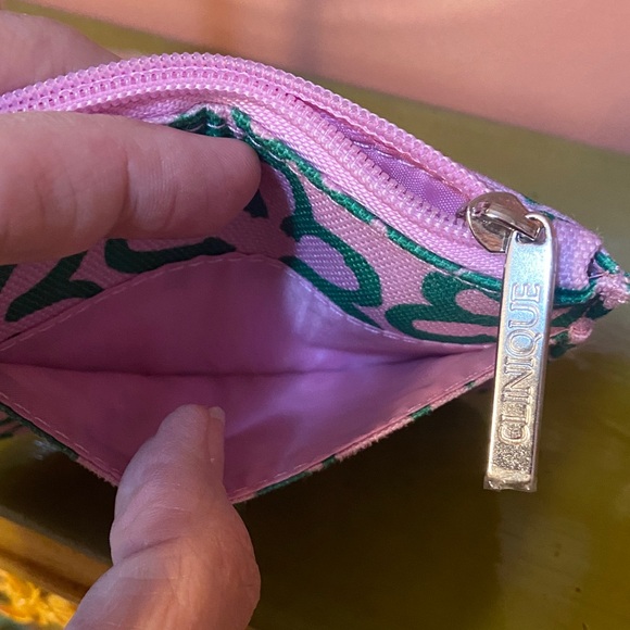 Marimekko for Clinique Pink and Green Card Holder Wallet NWOT 4.5x3 - Picture 5 of 5